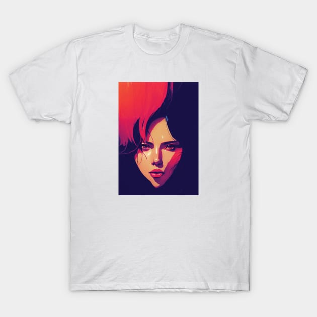 beautiful girl digital art - DESIGN T-Shirt by MadeBYAhsan